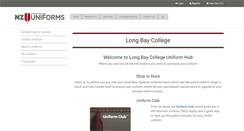 Desktop Screenshot of longbay.nzuniforms.com