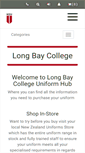 Mobile Screenshot of longbay.nzuniforms.com