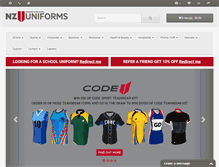 Tablet Screenshot of nzuniforms.com